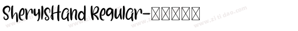 SherylsHand Regular字体转换